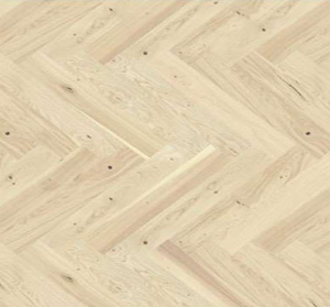 Country White — Hardwood Herringbone Flooring