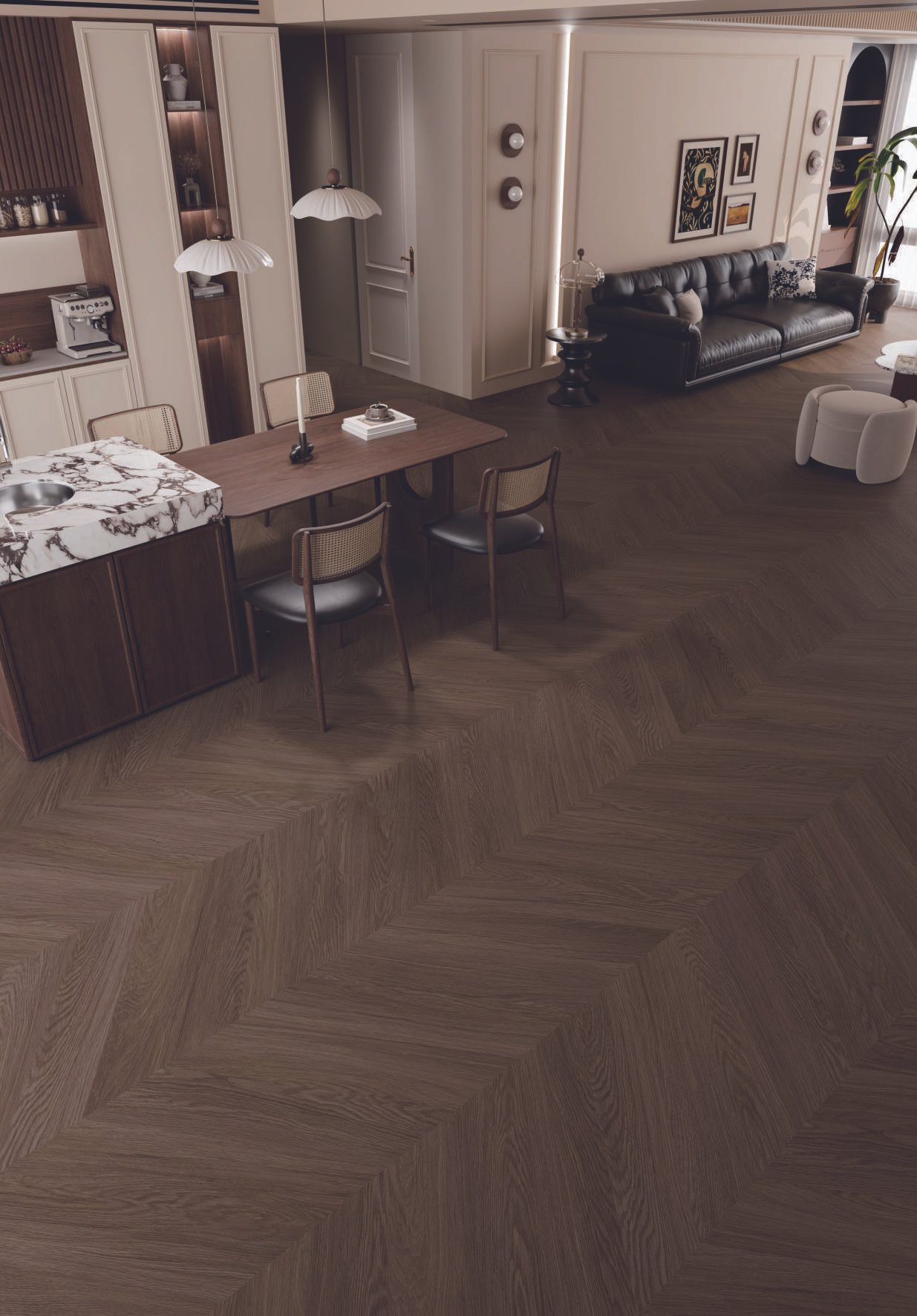 FB30070 — Bene Wood Chevron Flooring