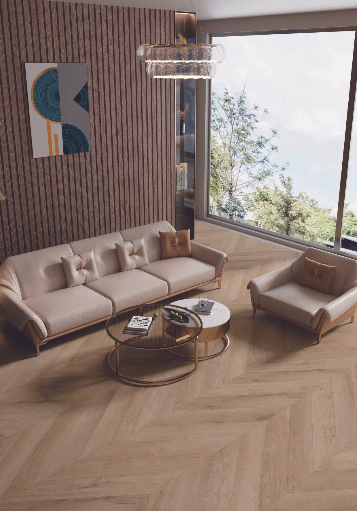 FB30020 — Bene Wood Chevron Flooring