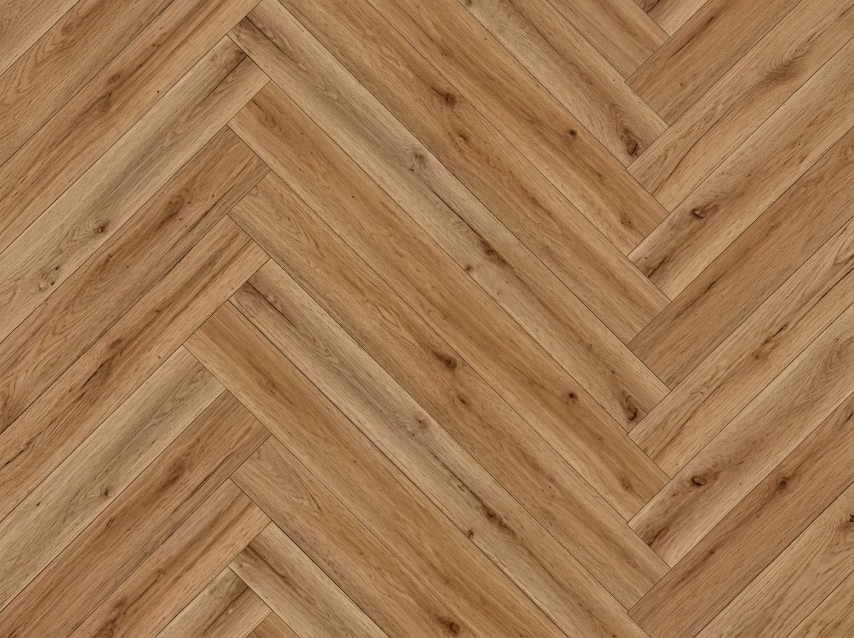 Bene herringbone flooring detail in a luxury Dubai villa — Floor Woods