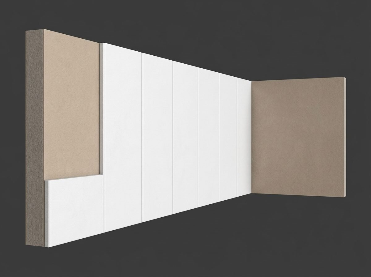 Decorative wall moulding detail in a luxury Dubai interior